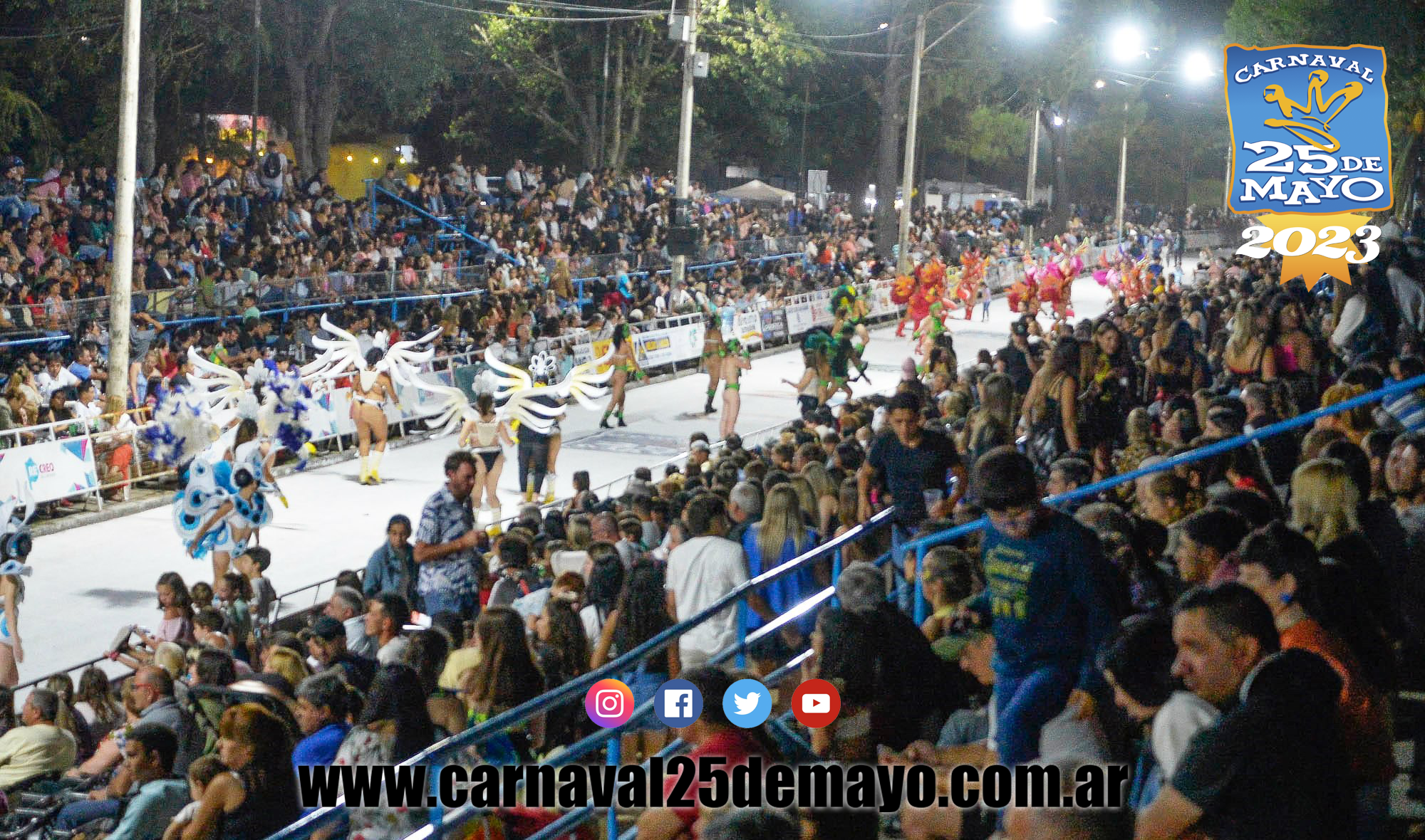 Con un Corsódromo repleto, el Carnaval de 25 de Mayo inauguró su temporada 2023